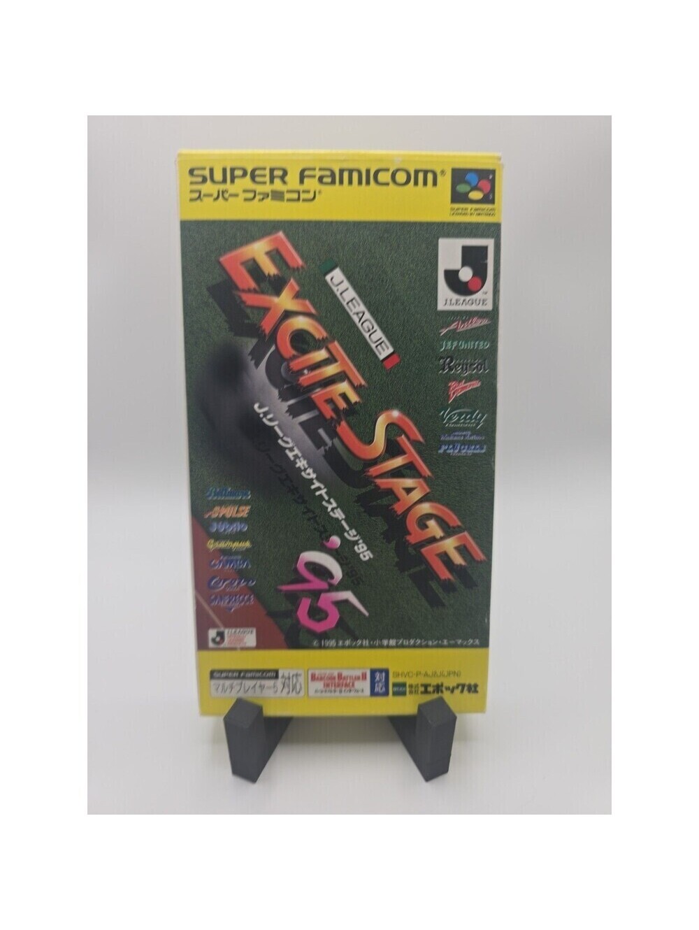 J.League Excite Stage '95 Super Famicom SFC Japan import boxed manual US Seller